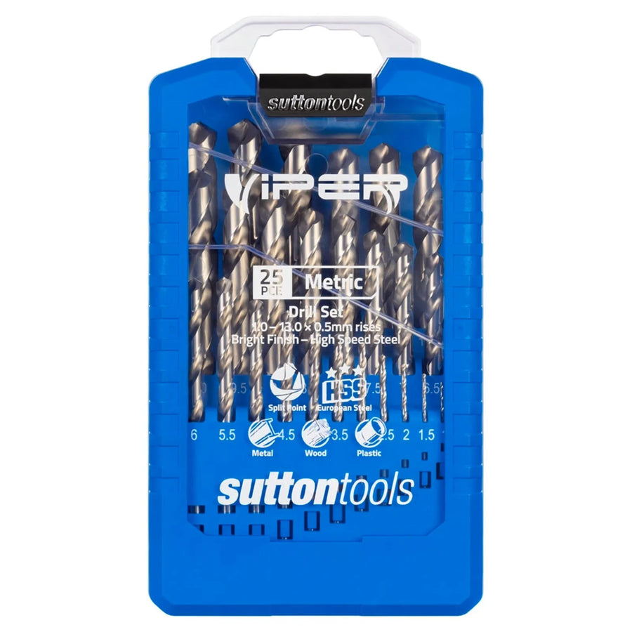 Sutton Tools Metric Viper Drill Bit Set - 25 Piece