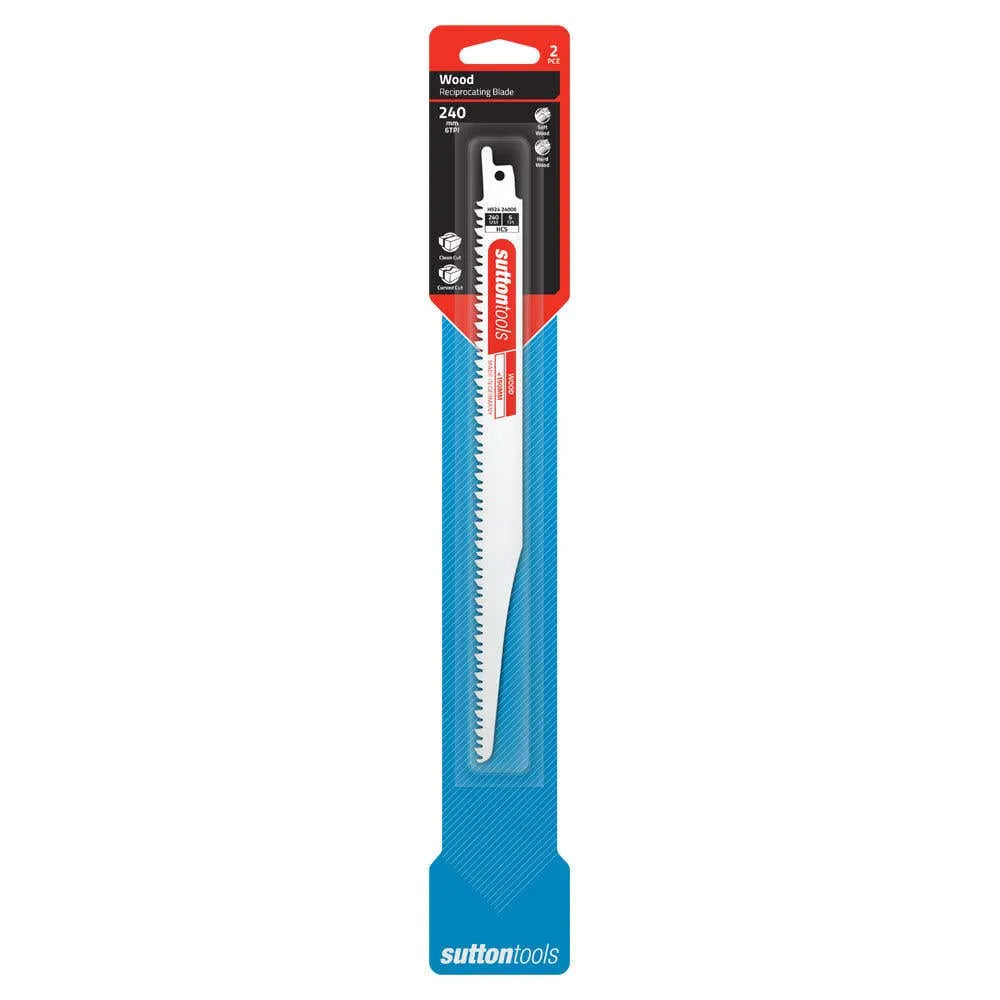 Sutton Wood Reciprocating Blade Curved Cut 240mm