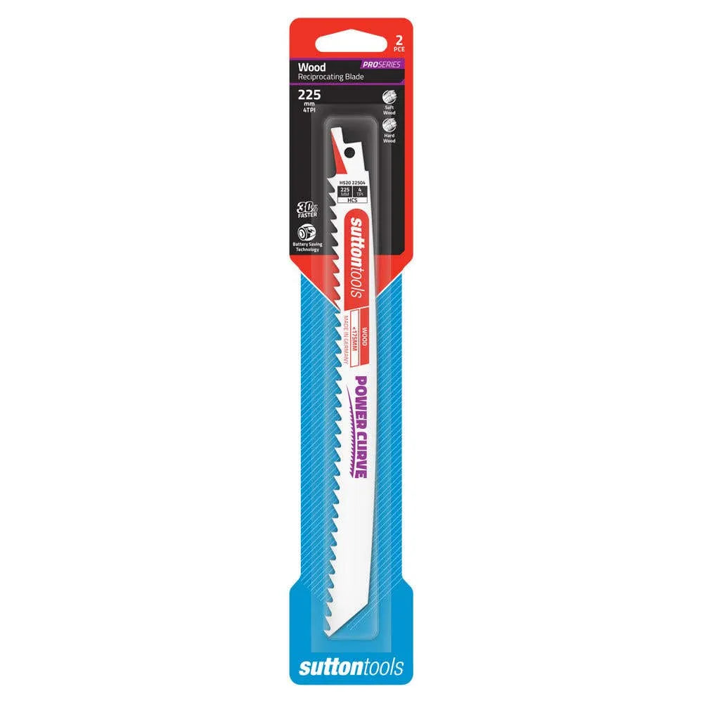 Sutton Wood Reciprocating Blade Power Curve 225mm