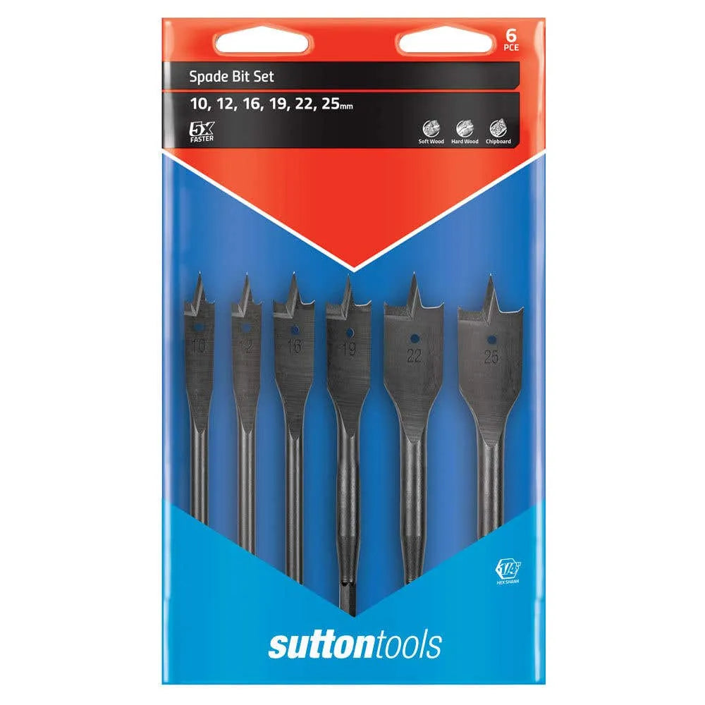 Sutton Wood Spade Bit Set - 6 Piece