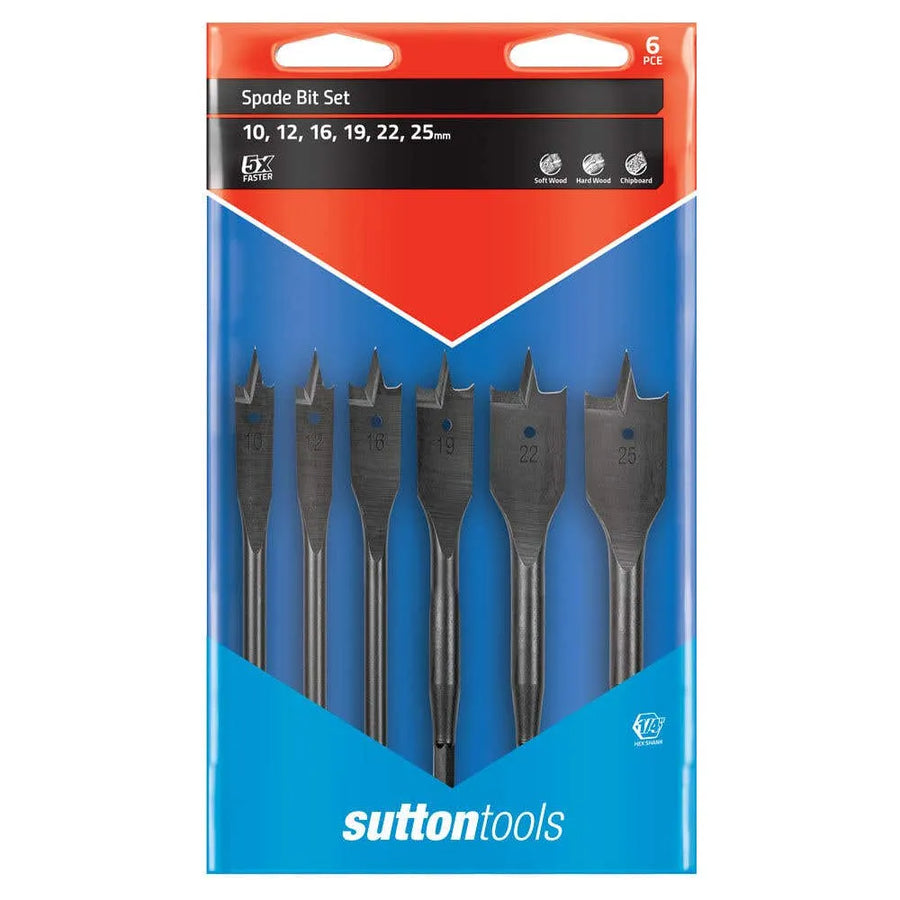 Sutton Wood Spade Bit Set - 6 Piece