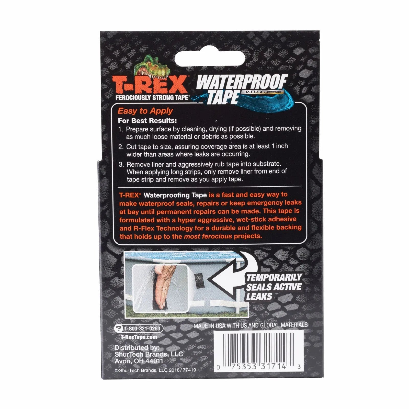 T-Rex 48mm x 1.5m Strong Waterproofing Tape