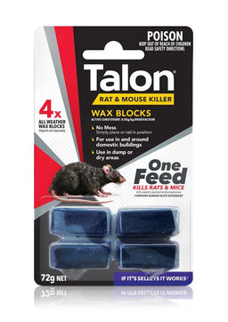 Talon Rat & Mice Kill Wax Block 72g