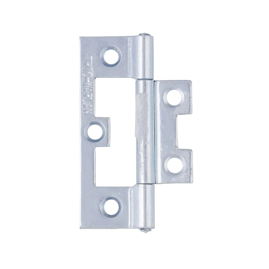 Trio 65 x 38 x 1.4mm Zinc Plated FP Quick Fit Light & Narrow Flat Hinge