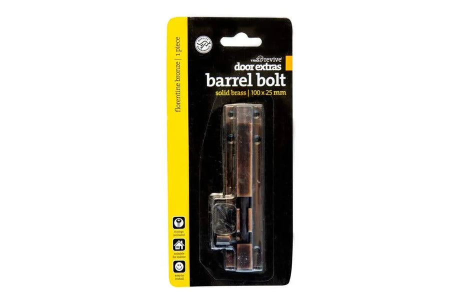 Trio Barrel Bolt 25 x 100mm