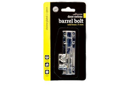Trio Barrel Bolt Chrome Plated 25 x 75mm