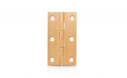 Trio Brass Door Hinge Fixed Pin Self Colour 63 x 35 x 1.50mm