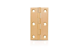 Trio Brass Door Hinge Fixed Pin Self Colour 70 x 40 x 1.70mm