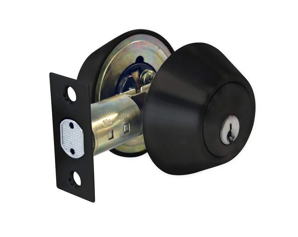 Trio Builderlock Deadbolt Double Cylinder Black