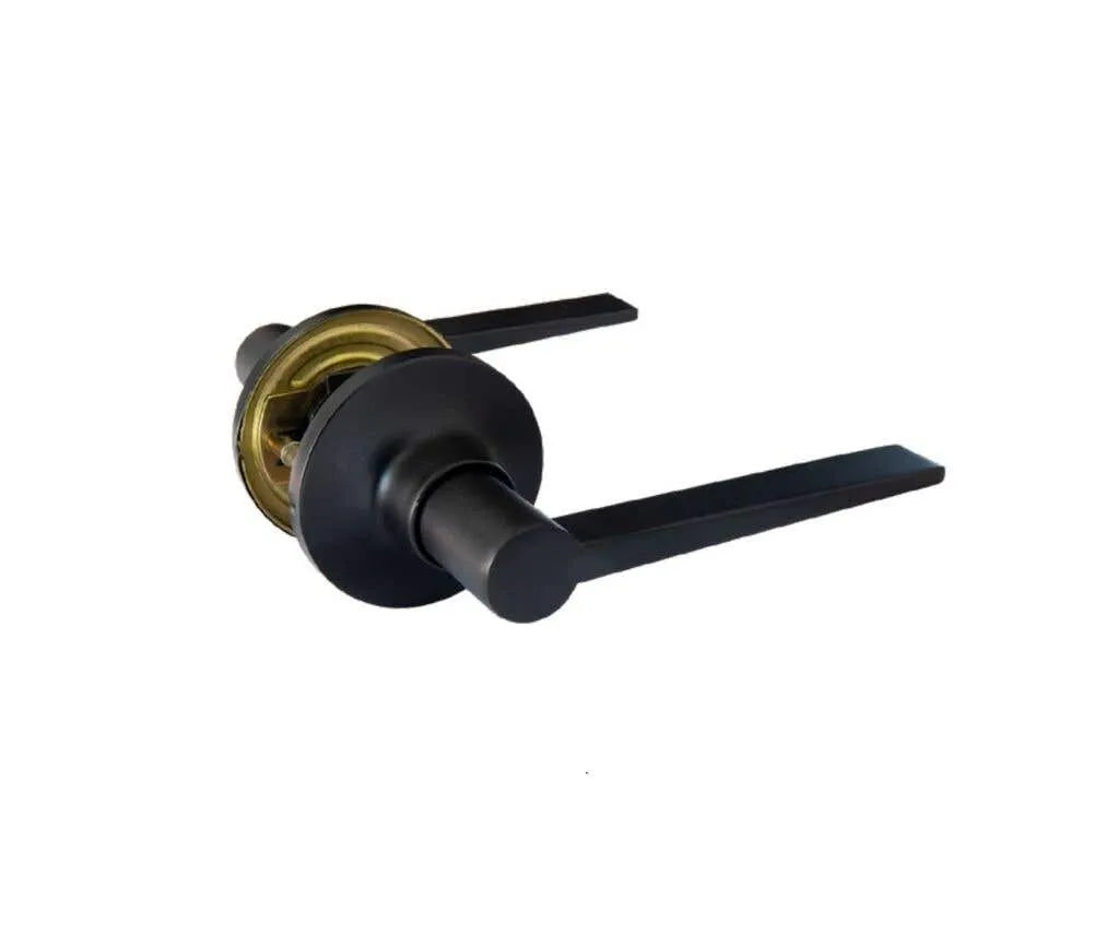 Trio Builderlock Passage Lever Set Black