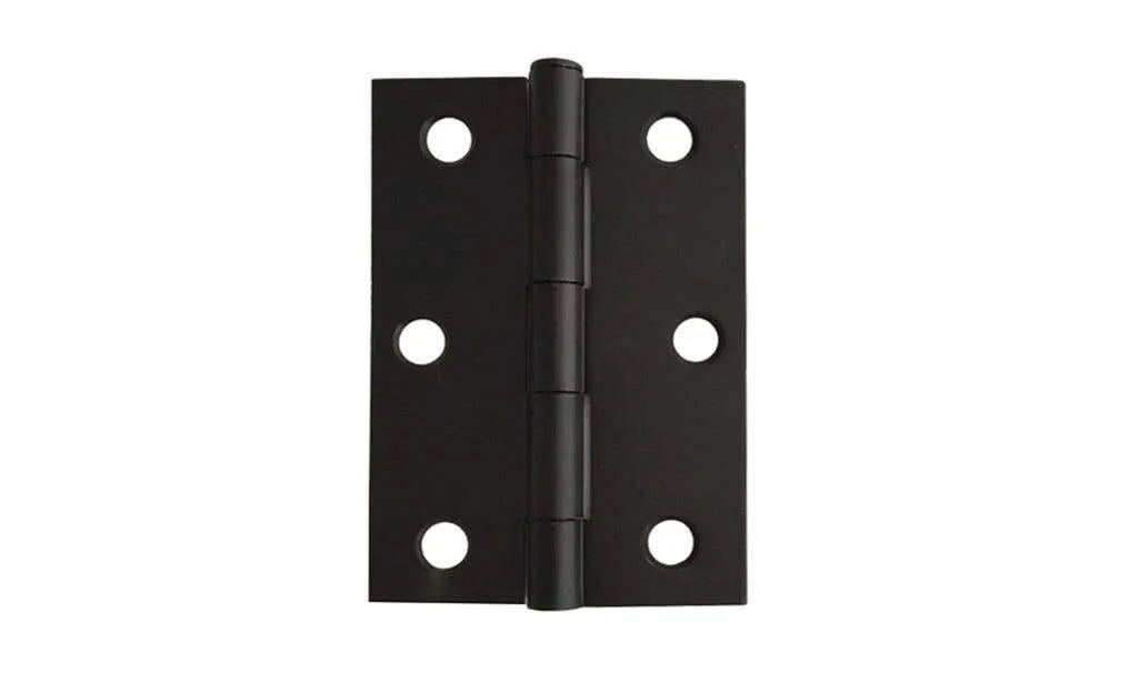Trio Butt Hinge Light & Narrow Black 85 x 60 x 1.6mm