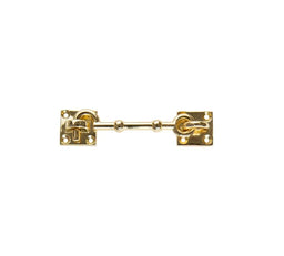 Trio Cabin Hook Polished Brass 100mm
