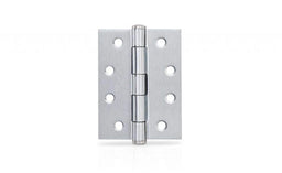 Trio Door Butt Hinge Fixed Pin Satin Chrome 100 x 75 x 2.5mm