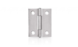 Trio Door Butt Hinge Fixed Pin Stainless Steel 50 x 40 x 1.2mm
