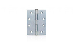 Trio Door Butt Hinge Fixed Pin Zinc Plated 100 x 75 x 1.6mm