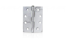 Trio Door Butt Hinge Loose Pin Chrome Plated 100 x 75 x 1.6mm