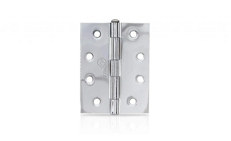 Trio Door Butt Hinge Loose Pin Chrome Plated 100 x 75 x 1.6mm