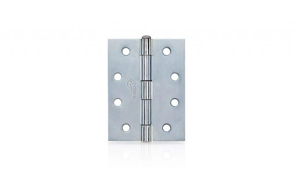 Trio Door Butt Hinge Loose Pin Zinc Plated 100 x 75 x 1.6mm