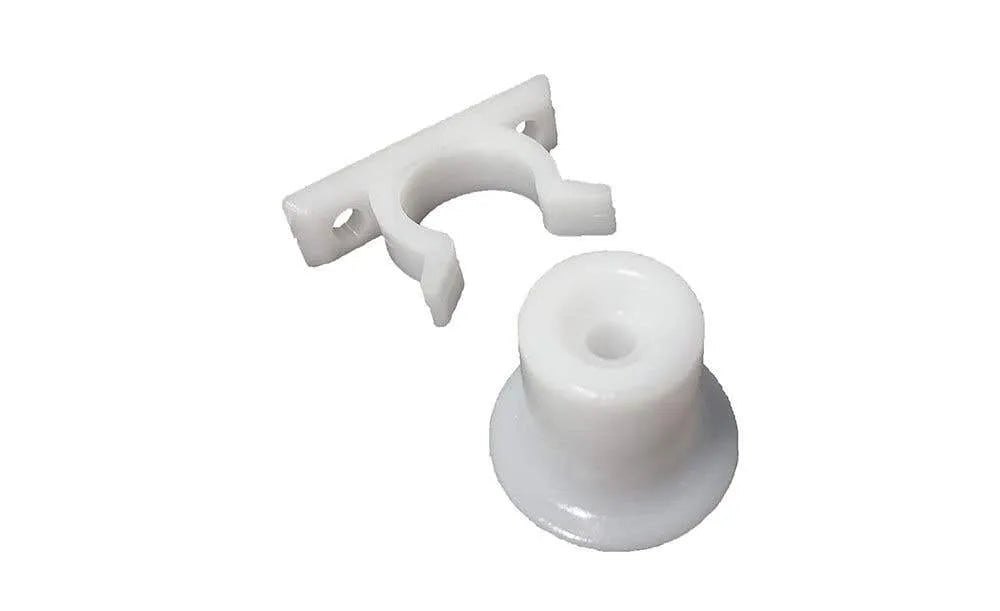 Trio Doorstop Catch Nylon White 25mm