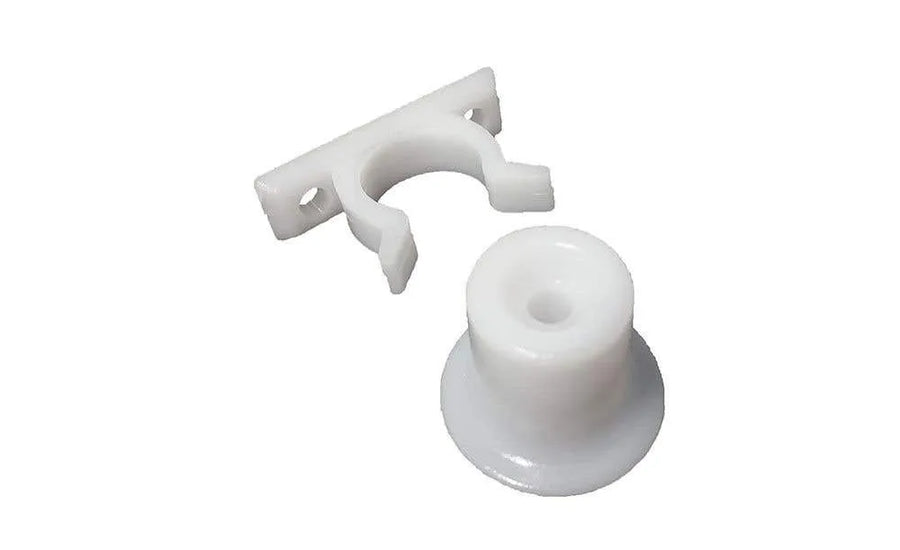 Trio Doorstop Catch Nylon White 25mm