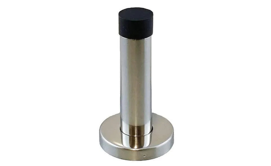 Trio Doorstop Hart with Base Satin Chrome 80mm