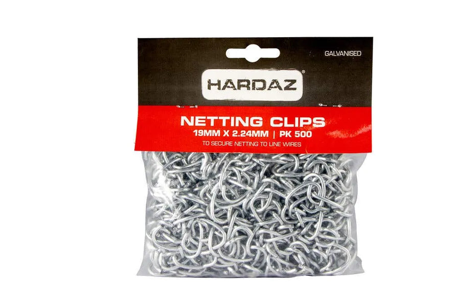 Trio Hardaz Netting Clips 19 x 2.24mm - 500 Pack