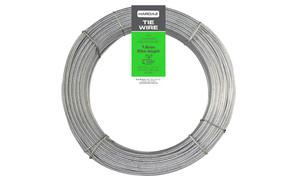 Trio Hardaz Tie Wire Dispenser Pack Galvanised 1.60mm x 60m