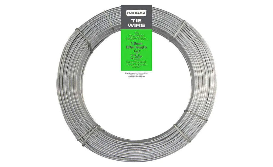 Trio Hardaz Tie Wire Dispenser Pack Galvanised 1.60mm x 60m