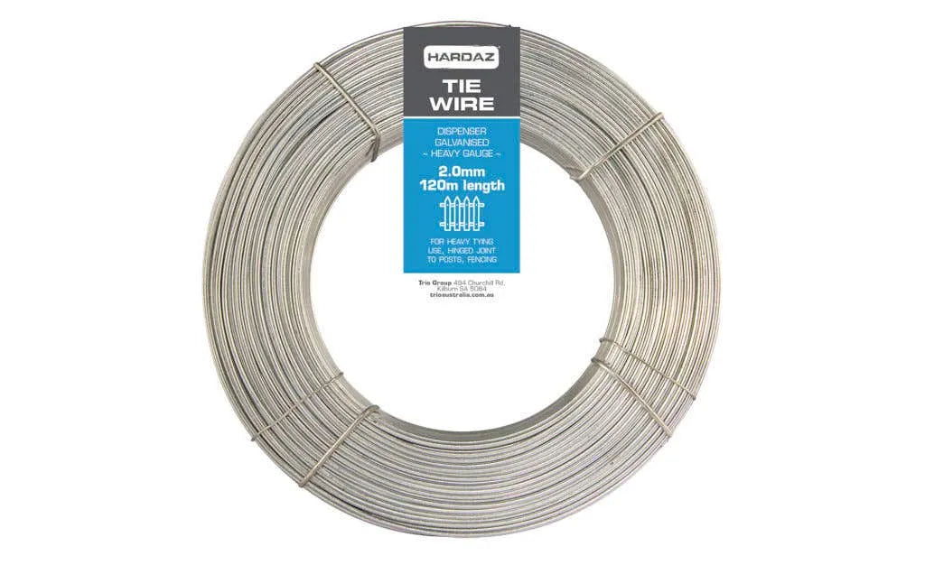 Trio Hardaz Tie Wire Dispenser Pack Galvanised 2.00mm x 120m