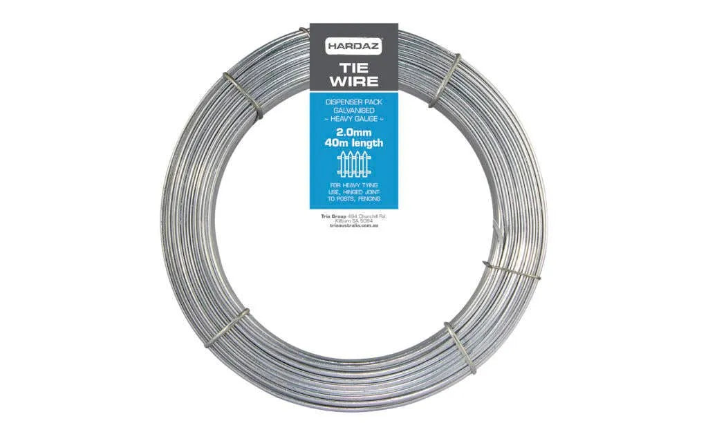 Trio Hardaz Tie Wire Dispenser Pack Galvanised 2.00mm x 40m