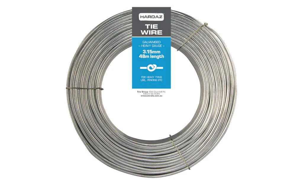 Trio Hardaz Tie Wire Galvanised 3.15mm x 48m