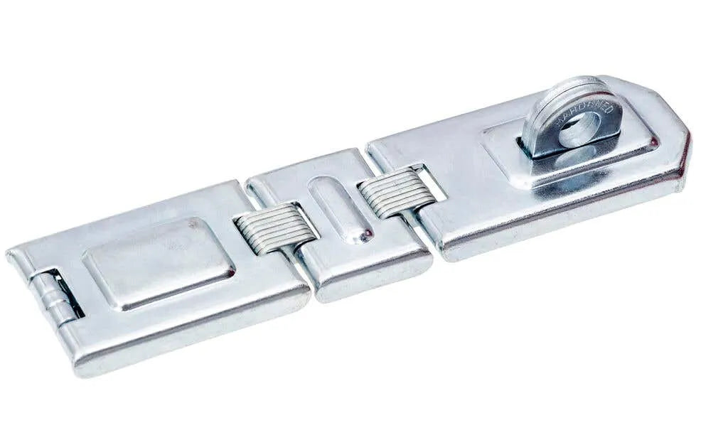 Trio Hasp & Staple Double Hinge Zinc Plated 190mm