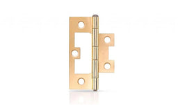 Trio Hirline Door Hinge Fixed Pin Brass Plated 75 x 44 x 1.6mm