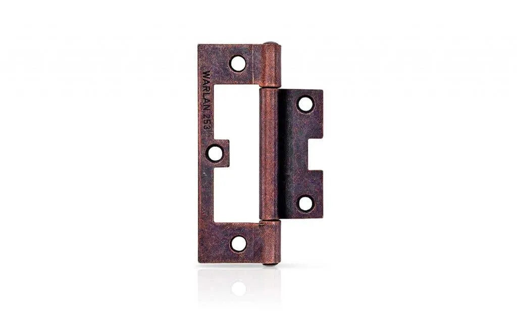 Trio Hirline Door Hinge Fixed Pin Florentine Bronze 90 x 52 x 1.8mm