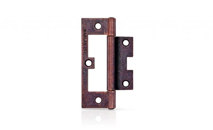 Trio Hirline Door Hinge Fixed Pin Florentine Bronze 90 x 52 x 1.8mm