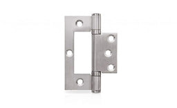 Trio Hirline Door Hinge Fixed Pin Satin Chrome 100 x 70 x 2.5mm