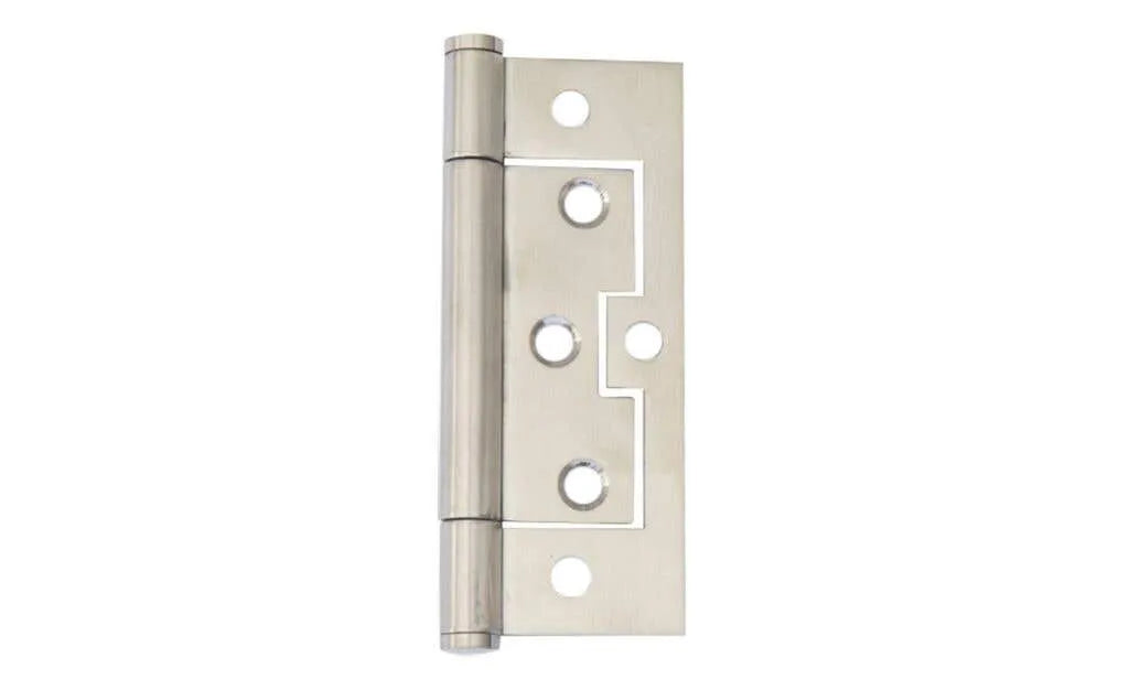 Trio Hirline Door Hinge Flat Fixed Pin Satin Stainless Steel 100 x 65 x 2.0mm