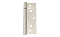 Trio Hirline Door Hinge Flat Fixed Pin Satin Stainless Steel 100 x 65 x 2.0mm