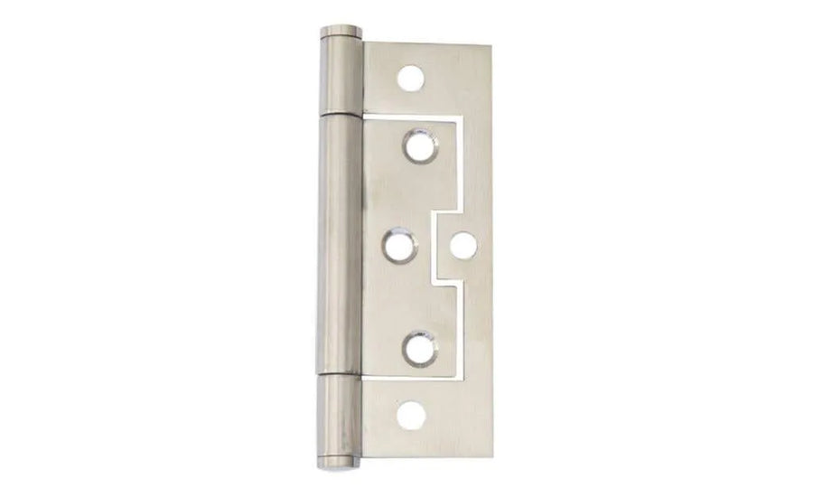 Trio Hirline Door Hinge Flat Fixed Pin Satin Stainless Steel 100 x 65 x 2.0mm