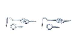 Trio Hook & Eye Zinc Plated 50mm - 2 Pack