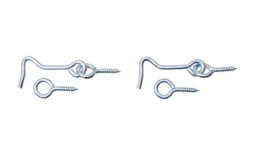 Trio Hook & Eye Zinc Plated 50mm - 2 Pack