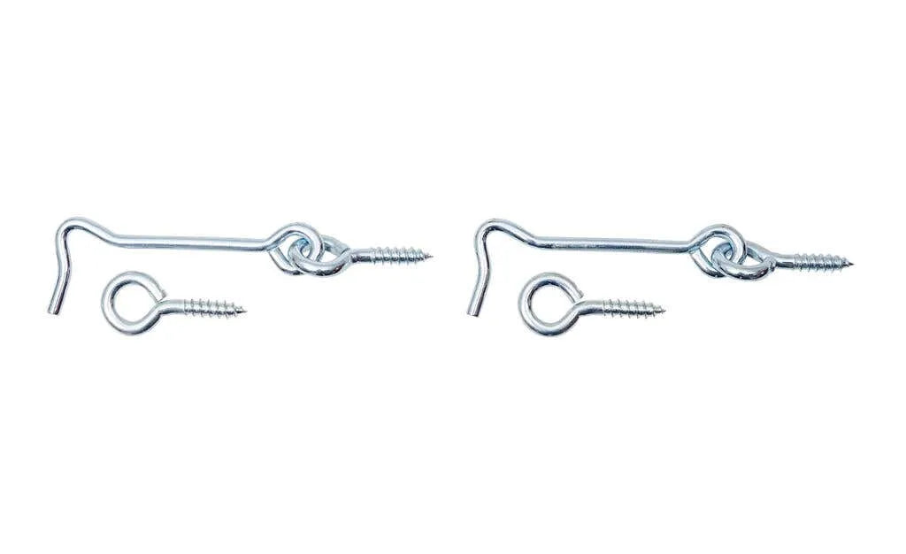 Trio Hook & Eye Zinc Plated 75mm - 2 Pack