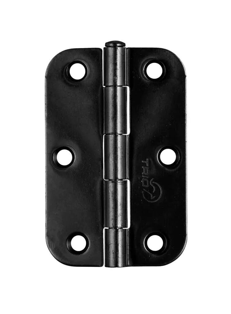 Trio Radius Butt Hinge Black 89 x 60 x 1.6mm
