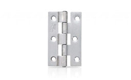 Trio Screen Door Hinge Fixed Pin Satin Stainless Steel 75 x 46 x 1.6mm