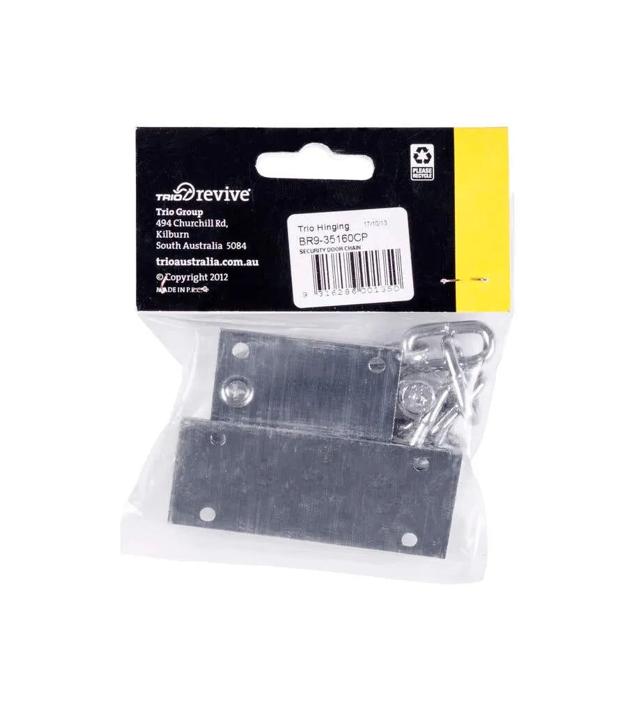 Trio Security Door Chain Satin Chrome