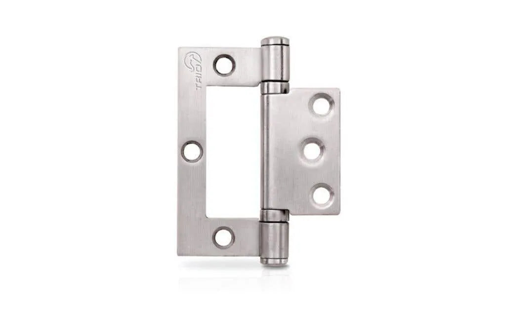 Trio Stainless Steel Hinge Quick Fit Flat Architectural 100 x 70 x 2.5mm