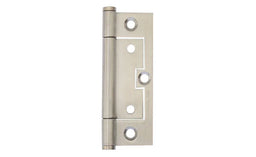 Trio Stainless Steel Quick Fit Flat Architectural Fixed Pin Satin Stainless Steel 90 x 53 x 1.8mm