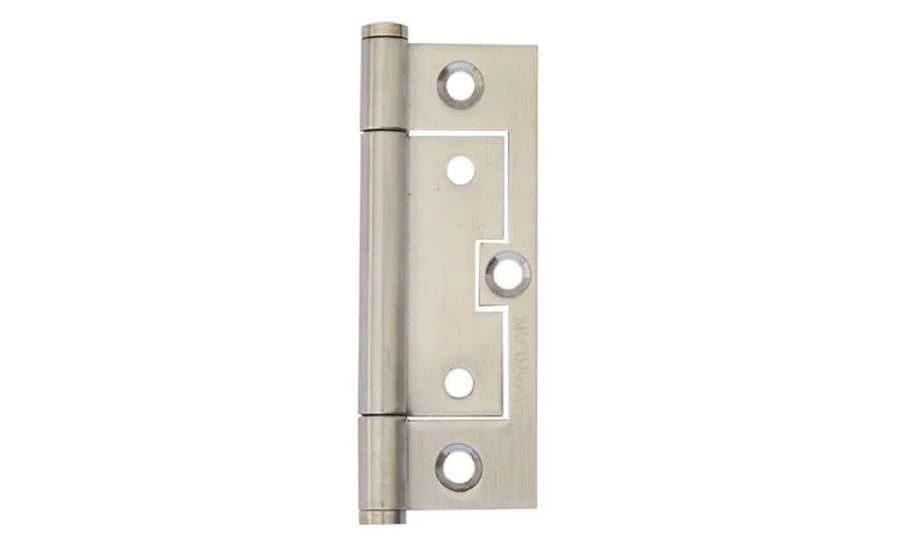 Trio Stainless Steel Quick Fit Flat Architectural Fixed Pin Satin Stainless Steel 90 x 53 x 1.8mm