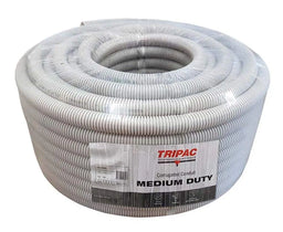 Tripac Corrugated Conduit Grey 20mm x 20m