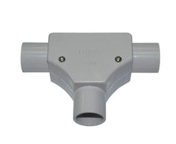 Tripac Tee Cond Inspect PVC Grey 20mm